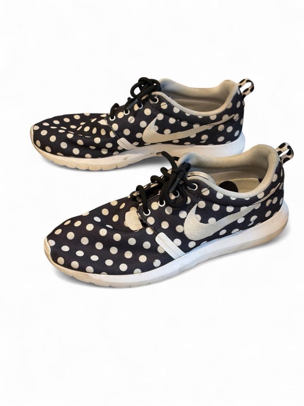 Nike Women's Polka Dot Running Shoes - Black/White
